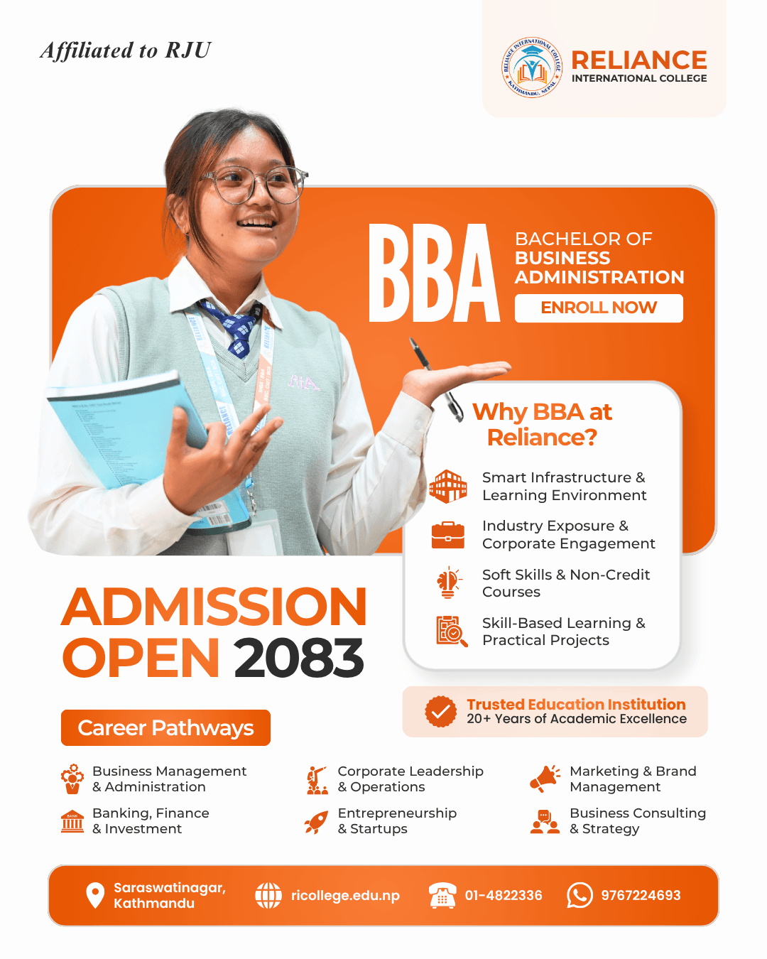 RC admission campaign design, variation 4